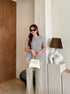 Women Elegant Tweed Tops With Pants Sets